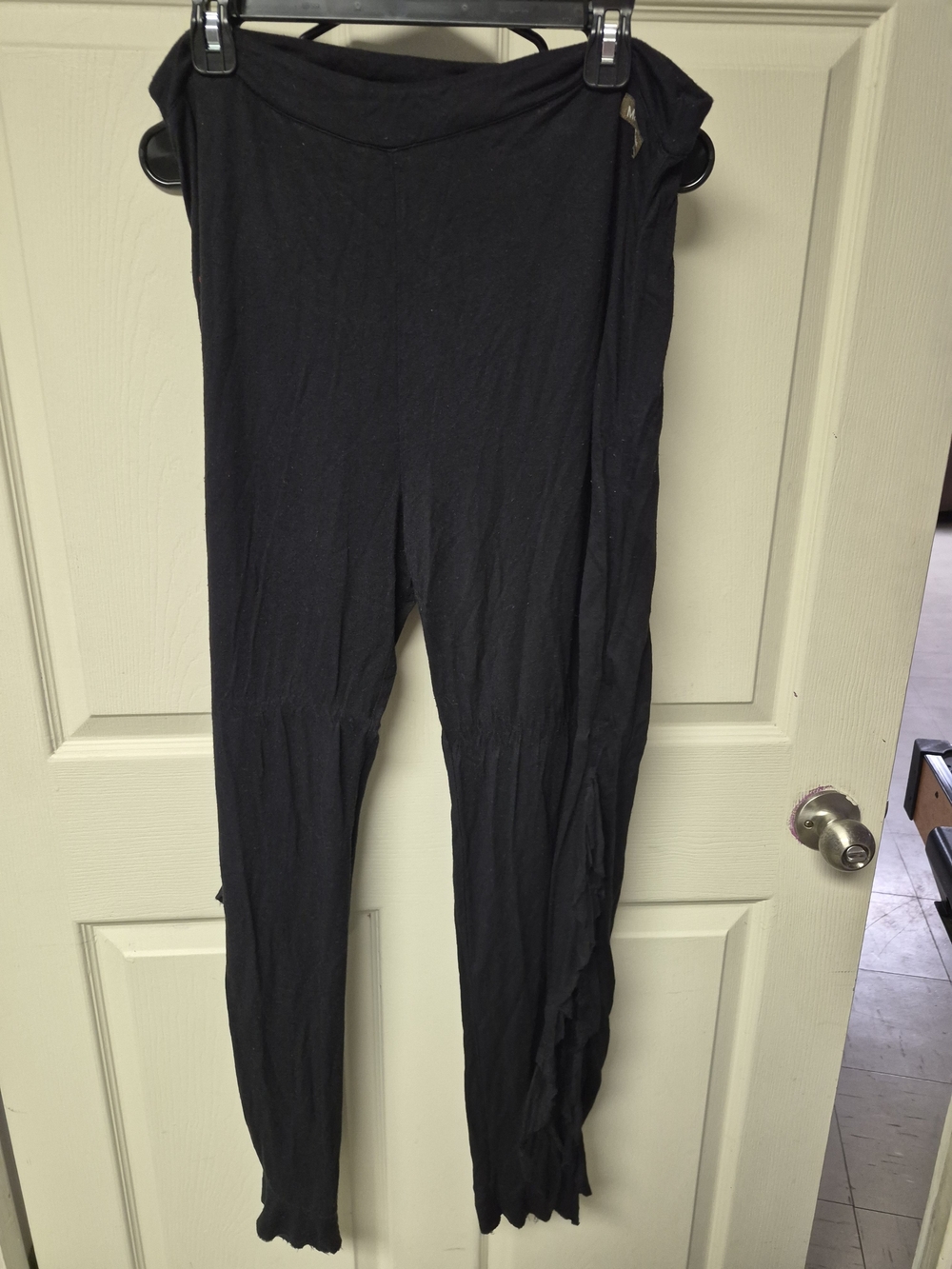Matilda Jane Black Ruffle-Trim Leggings